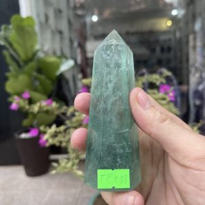 Trụ Fluorite Xanh - Green Fluorite Point, KT: 12.5X4.5CM, KL: 0.33KG (TF133)