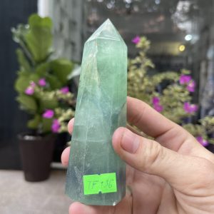 Trụ Fluorite Xanh - Green Fluorite Point, KT: 13.5X4.5CM, KL: 0.348KG (TF136)