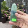 Trụ Fluorite Xanh - Green Fluorite Point, KT: 10.6X4CM, KL: 0.248KG (TF127)