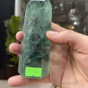 Trụ Fluorite Xanh - Green Fluorite Point, KT: 13X4.8CM, KL: 0.426KG (TF130)