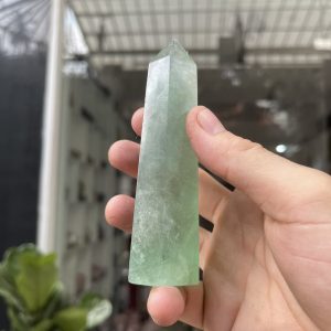 Trụ Fluorite Xanh - Green Fluorite Point, KT: 11.6X3CM, KL: 0.18KG (TF128)