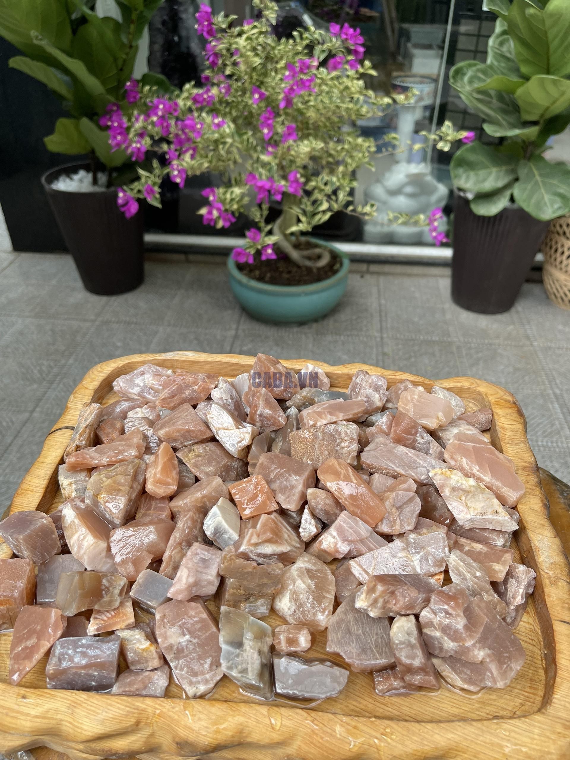 Đá thô đá Mặt Trời - Raw Sunstone