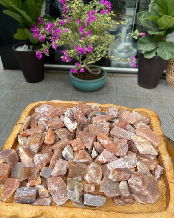 Đá thô đá Mặt Trời - Raw Sunstone