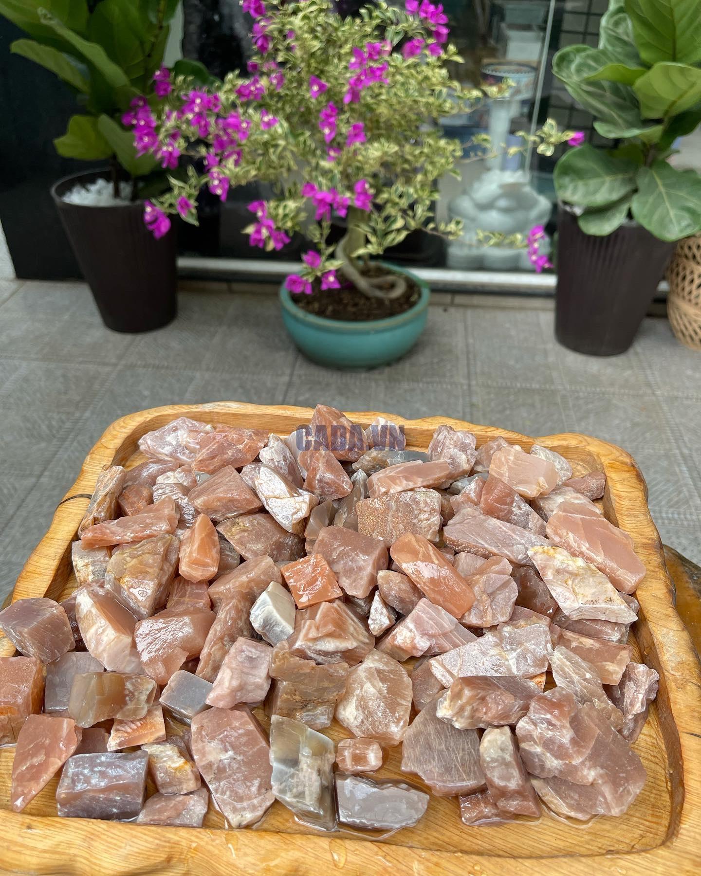 Đá thô đá Mặt Trời - Raw Sunstone