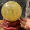 Bi cầu Thạch Anh Vàng - Citrine Sphere (BV44), ĐK: 10.7CM, KL: 1.964KG
