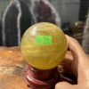 Bi cầu Thạch Anh Vàng - Citrine Sphere (BV37), ĐK: 8,0CM, KL: 0,708KG