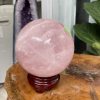 Bi cầu Thạch Anh Hồng - Rose Quartz Sphere (BH56), ĐK: 12.1CM, KL: 2.388KG