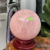 Bi cầu Thạch Anh Hồng - Rose Quartz Sphere (BH57), ĐK: 17.5CM, KL: 7.724KG
