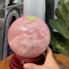 Bi cầu Thạch Anh Hồng - Rose Quartz Sphere (BH61), ĐK: 15.9CM, KL: 5.49KG