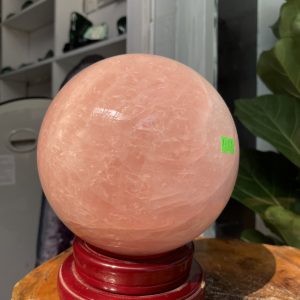 Bi cầu Thạch Anh Hồng - Rose Quartz Sphere (BH59), ĐK: 17.8CM, KL: 7.732KG