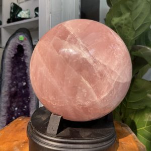 Bi cầu Thạch Anh Hồng - Rose Quartz Sphere (BH62), ĐK: 24.2CM, KL: 18.8KG
