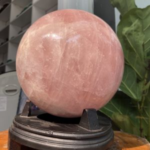 Bi cầu Thạch Anh Hồng - Rose Quartz Sphere (BH62), ĐK: 24.2CM, KL: 18.8KG