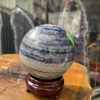 Bi cầu Đá Thiên Thanh - Lapis Lazuli Sphere (BX08), ĐK: 9.6CM, KL: 1.5KG