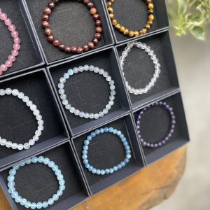 Vòng tay đá phong thủy size 6mm, 28-30 hạt, loại vòng đơn