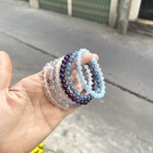Vòng tay đá phong thủy size 6mm, 28-30 hạt, loại vòng đơn