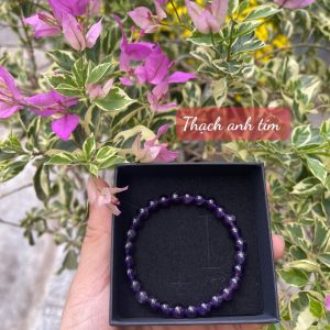 Vòng tay đá phong thủy size 6mm, 28-30 hạt, loại vòng đơn