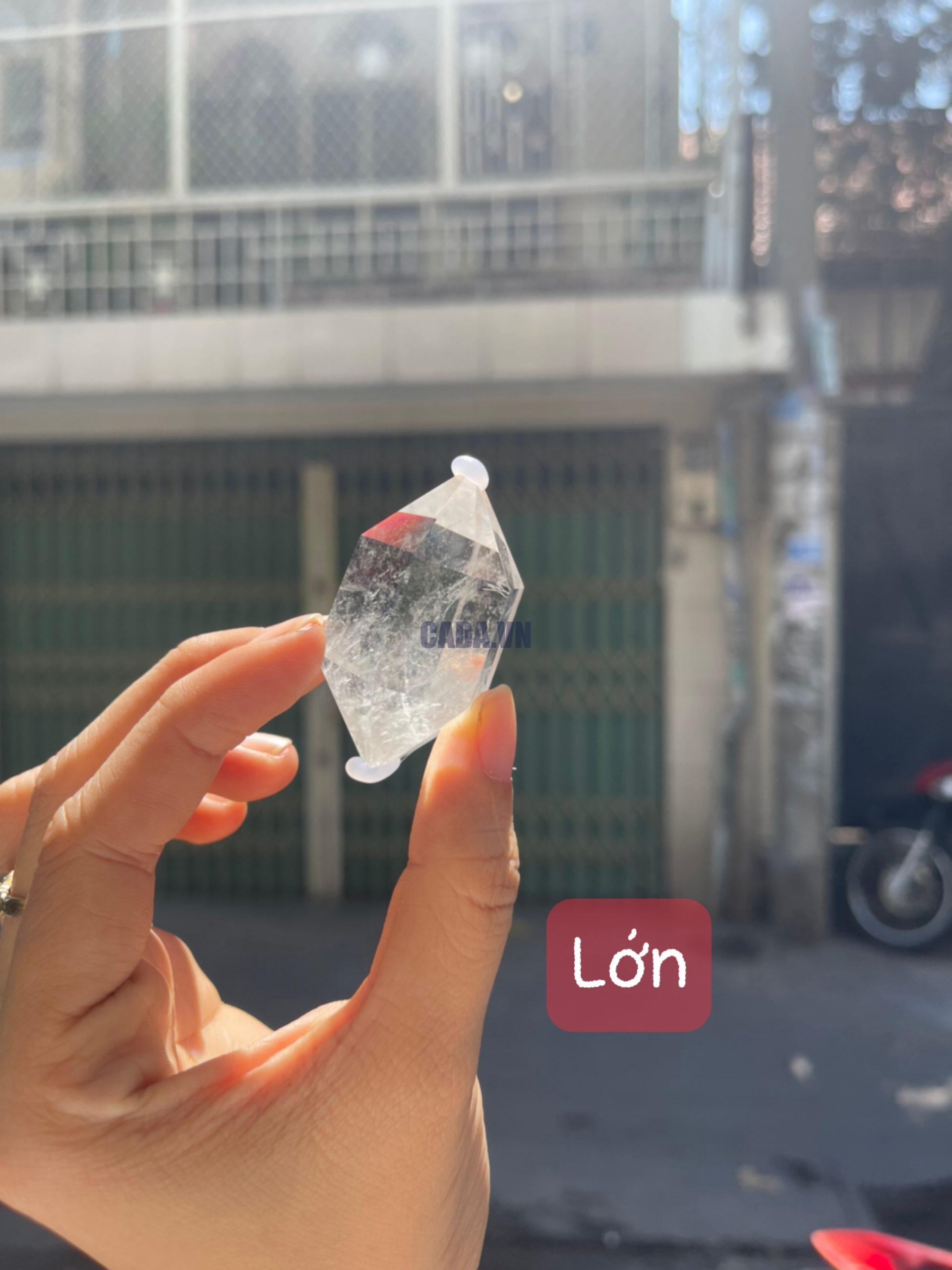 Thạch Anh Trắng trong 2 đầu - Clear Quartz double point