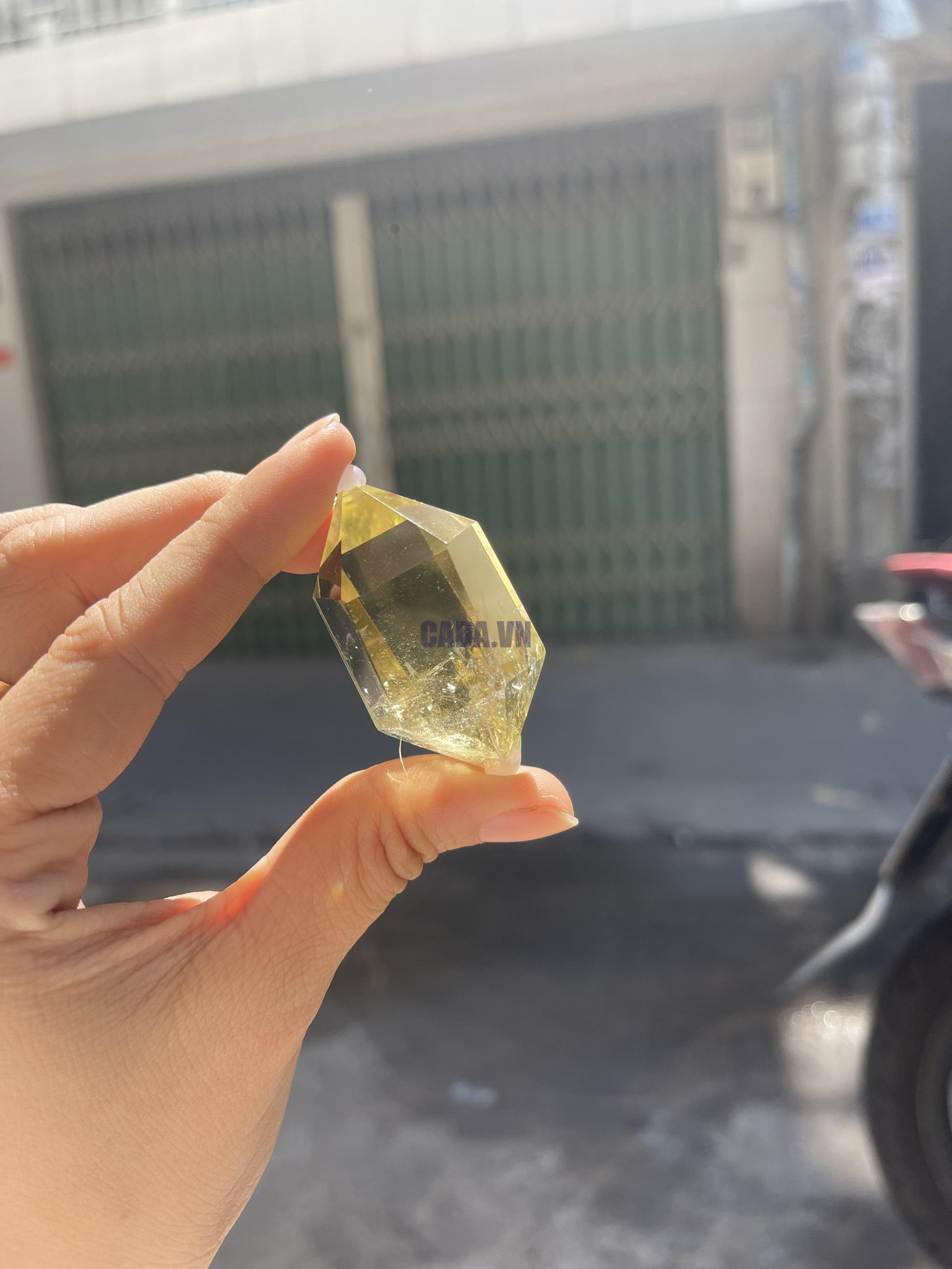 Thạch Anh Vàng 2 đầu - Citrine double point