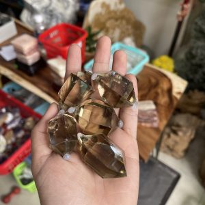 Thạch Anh Khói 2 đầu - Smoky Quartz double point