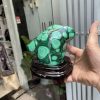 ĐÁ LÔNG CÔNG – ĐÁ KHỔNG TƯỚC – MALACHITE (LC2), KT: 14×14 CM; KL: 1.44KG