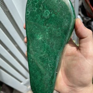 ĐÁ LÔNG CÔNG – ĐÁ KHỔNG TƯỚC – MALACHITE (LC4), KT: 21×9 CM; KL: 1.16KG