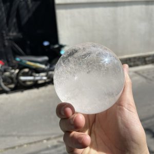 Bi cầu Thạch Anh Trắng – Clear Quartz Sphere (TAT16), KL: 1.046KG