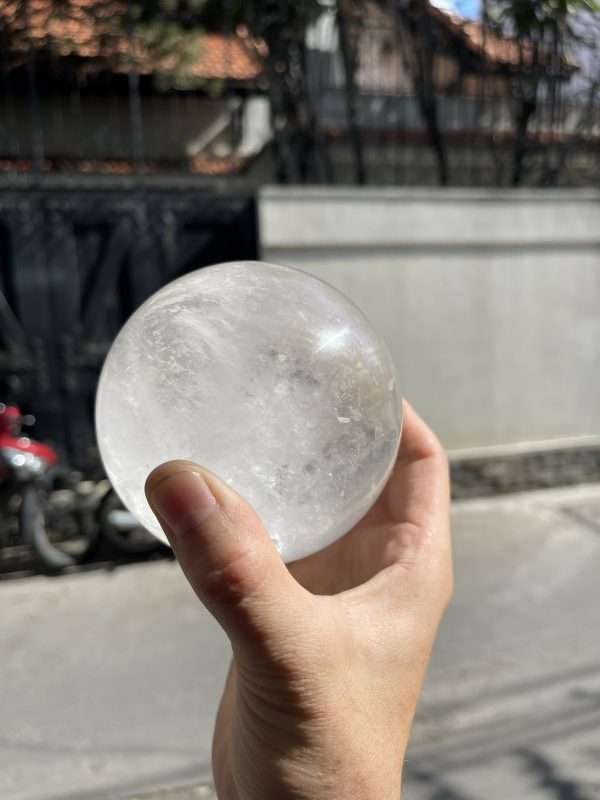 Bi cầu Thạch Anh Trắng – Clear Quartz Sphere (TAT17), KL: 1.164KG