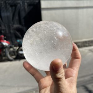 Bi cầu Thạch Anh Trắng – Clear Quartz Sphere (TAT17), KL: 1.164KG