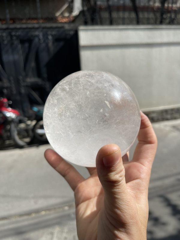 Bi cầu Thạch Anh Trắng – Clear Quartz Sphere (TAT17), KL: 1.164KG