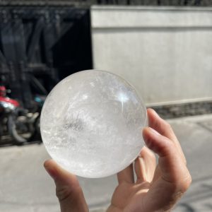 Bi cầu Thạch Anh Trắng – Clear Quartz Sphere (TAT17), KL: 1.164KG