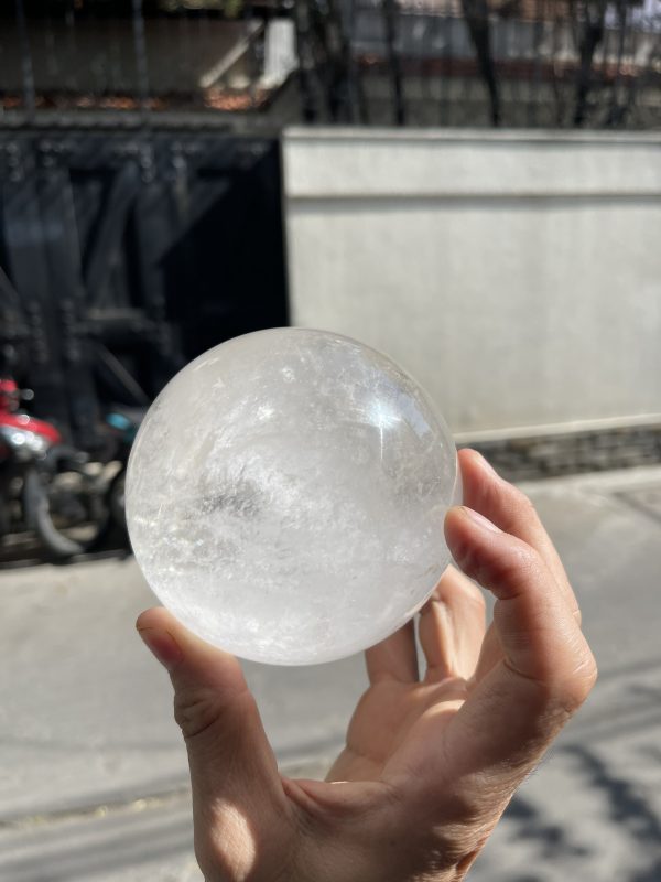 Bi cầu Thạch Anh Trắng – Clear Quartz Sphere (TAT17), KL: 1.164KG