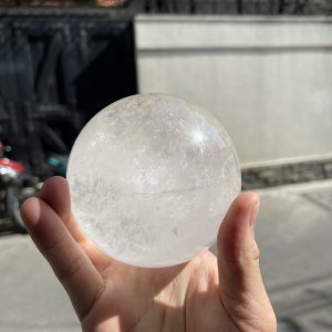 Bi cầu Thạch Anh Trắng – Clear Quartz Sphere (TAT17), KL: 1.164KG
