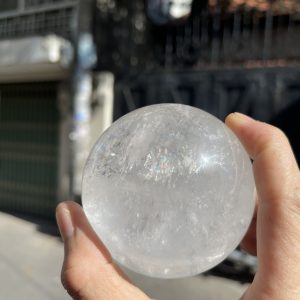 Bi cầu Thạch Anh Trắng – Clear Quartz Sphere (TAT19), KL: 0.846 KG