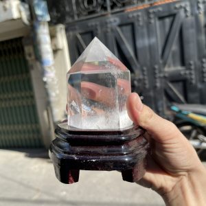 Trụ Thạch Anh Trắng trong – Clear Quartz Point, KL: 0.62 KG (TTT168)