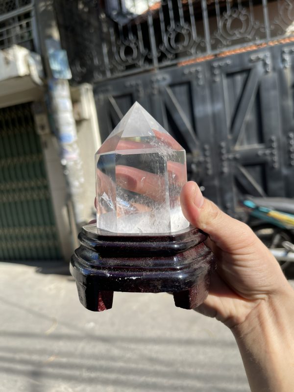 Trụ Thạch Anh Trắng trong – Clear Quartz Point, KL: 0.62 KG (TTT168)