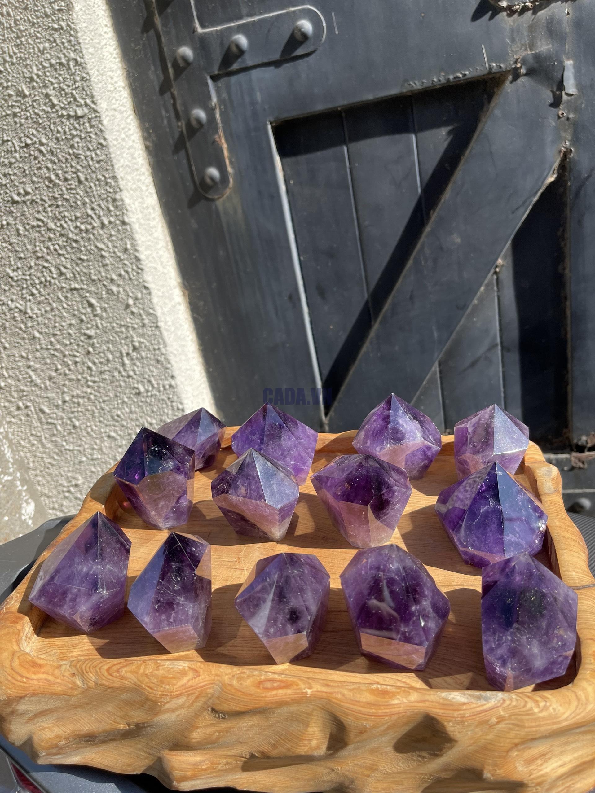 Chóp Thạch Anh Tím lục giác - Amethyst Hexagonal Point