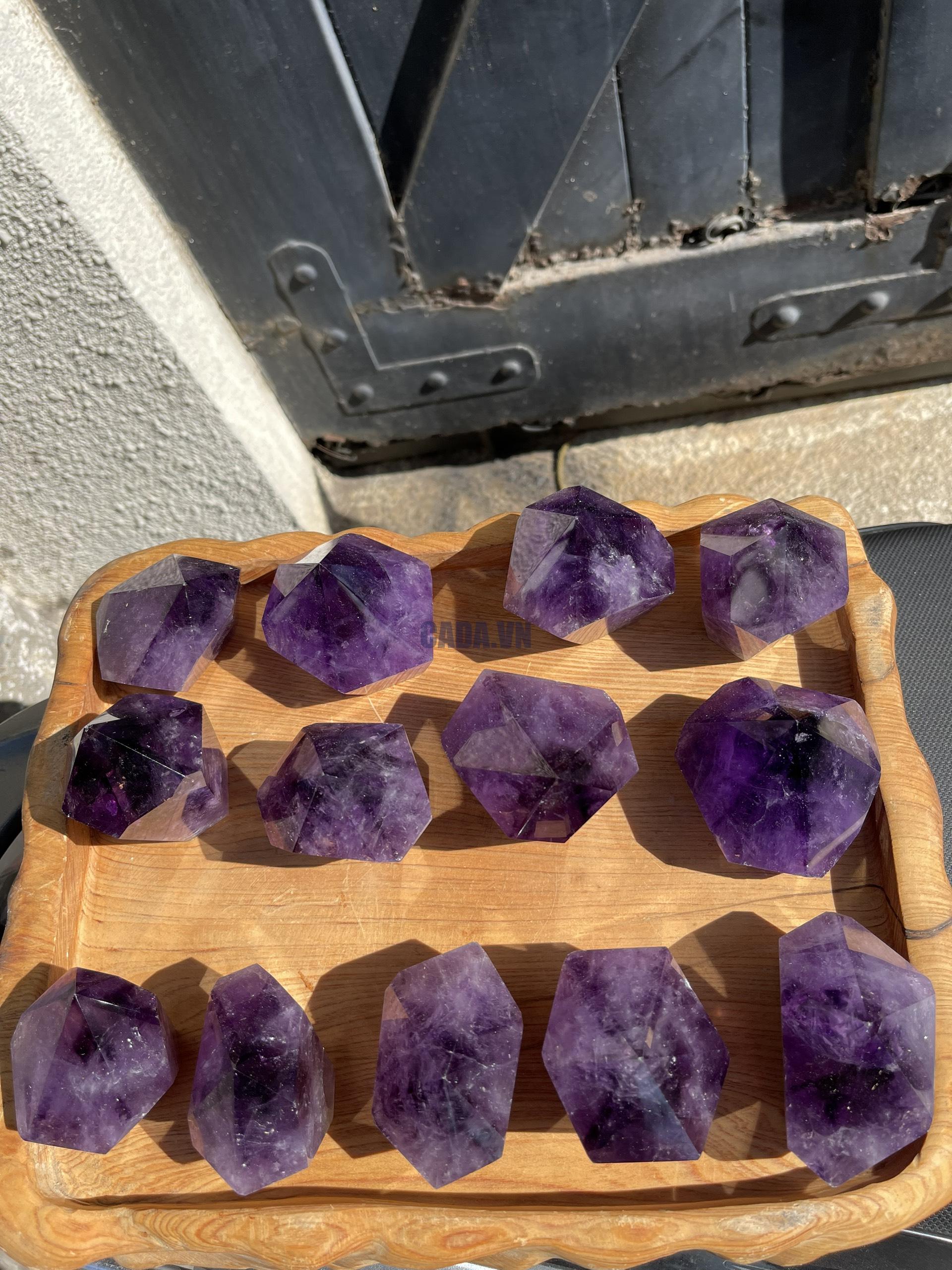 Chóp Thạch Anh Tím lục giác - Amethyst Hexagonal Point