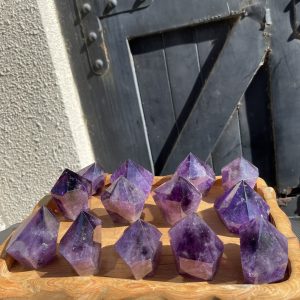 Chóp Thạch Anh Tím lục giác - Amethyst Hexagonal Point