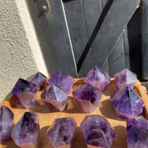 Chóp Thạch Anh Tím lục giác - Amethyst Hexagonal Point