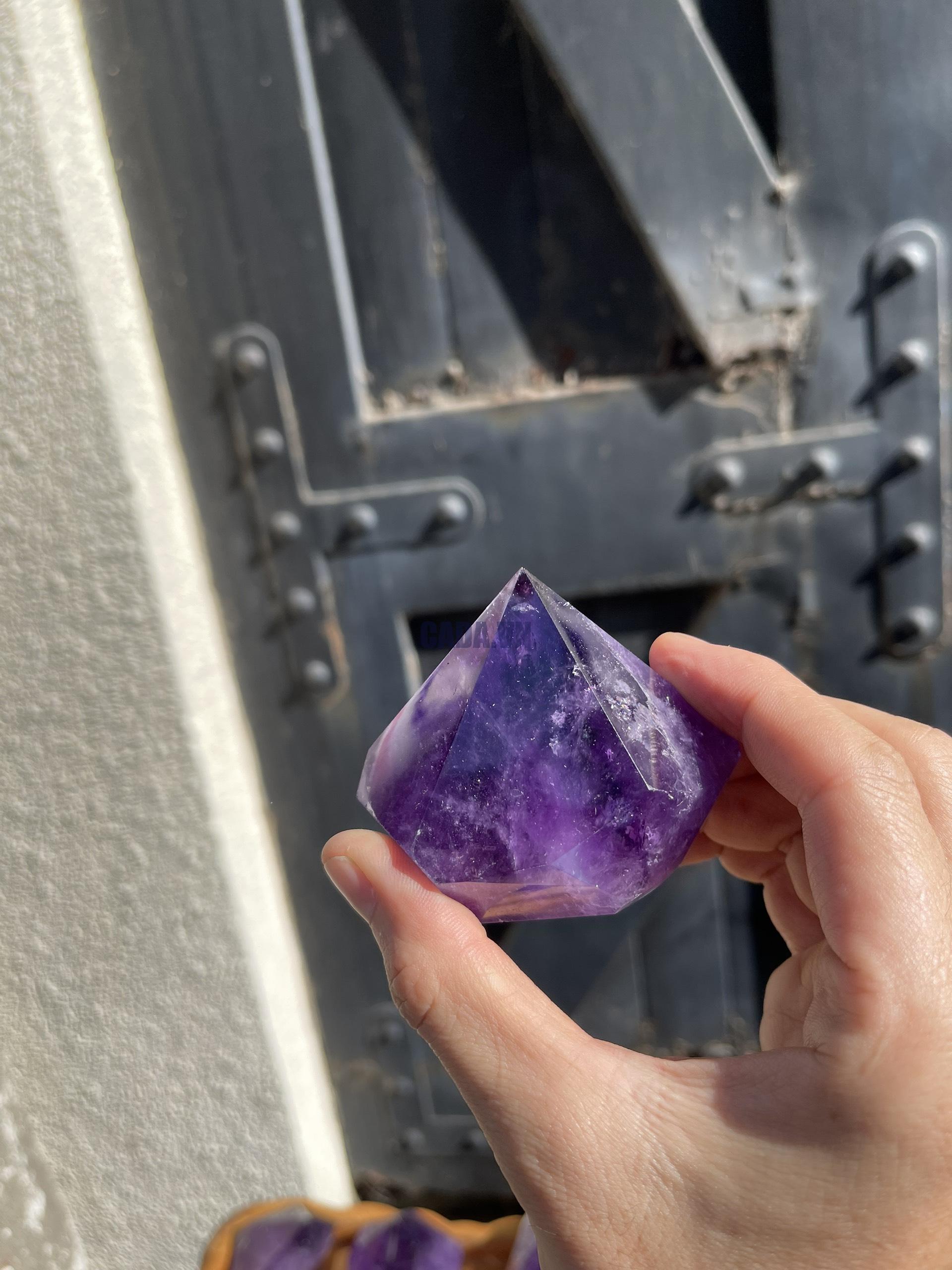 Chóp Thạch Anh Tím lục giác - Amethyst Hexagonal Point