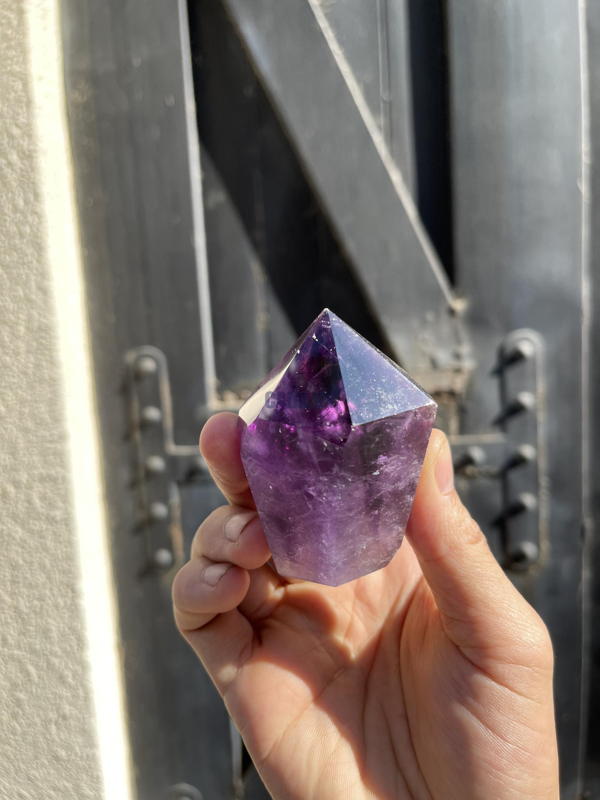 Chóp Thạch Anh Tím lục giác - Amethyst Hexagonal Point