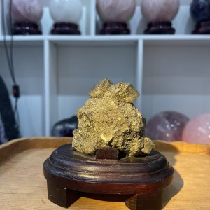 ĐÁ VÀNG GĂM – Pyrite, KT: C12xN8.5 CM, KL 0.41 KG (VG40)