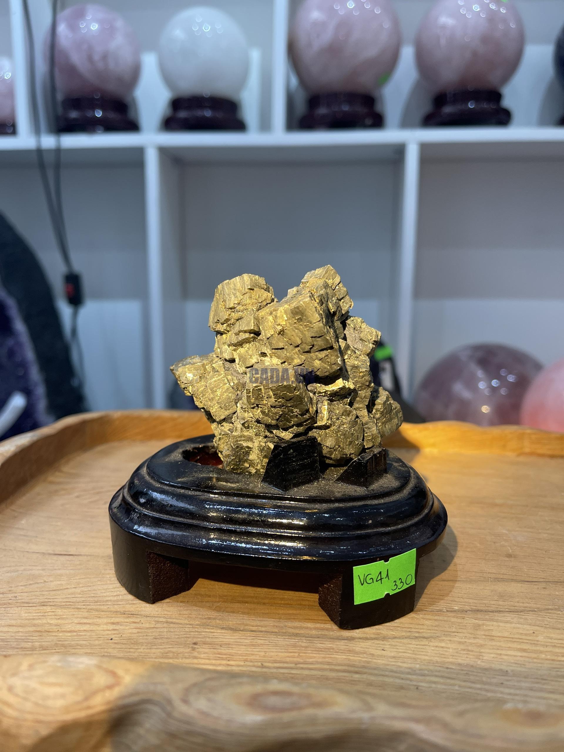 ĐÁ VÀNG GĂM – Pyrite, KT: C12xN9 CM (VG41)