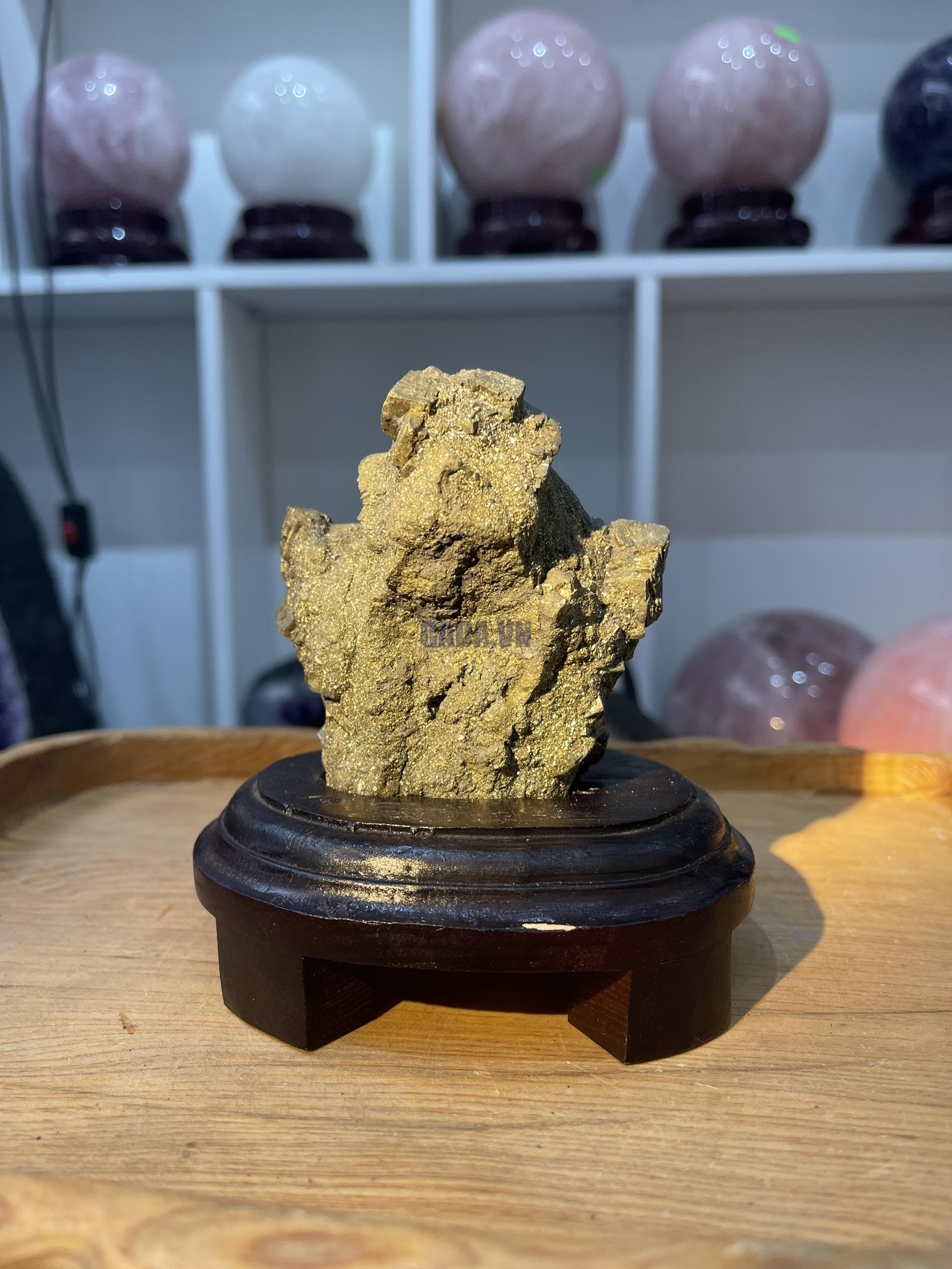 ĐÁ VÀNG GĂM – Pyrite, KT: C14xN8 CM (VG42)