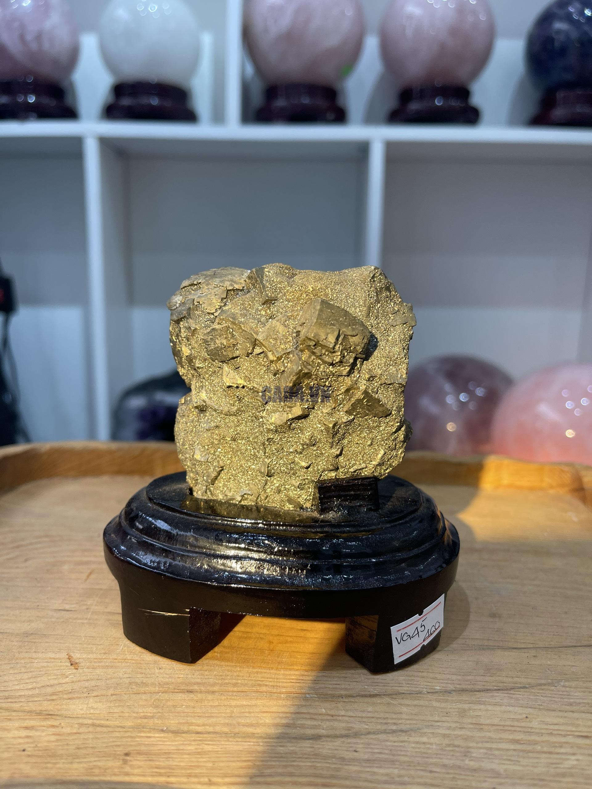 ĐÁ VÀNG GĂM – Pyrite, KT: C12xN7 CM (VG45)