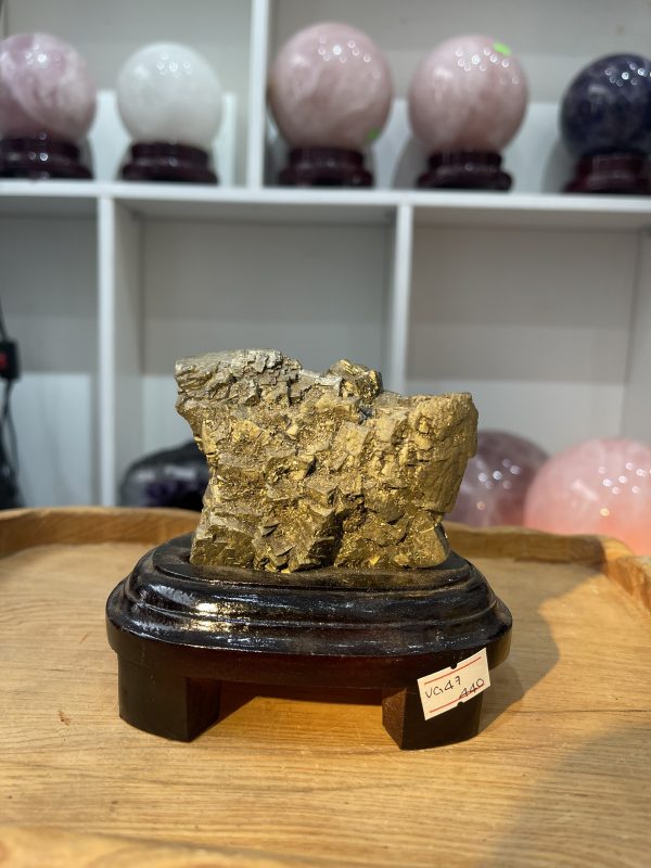 ĐÁ VÀNG GĂM – Pyrite, KT: C11xN10 CM (VG47)