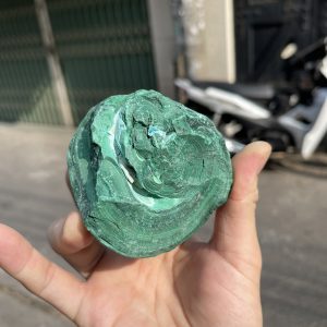 ĐÁ LÔNG CÔNG – ĐÁ KHỔNG TƯỚC – MALACHITE (LC12), KT: 7.5×7.2 CM; KL: 0.518KG