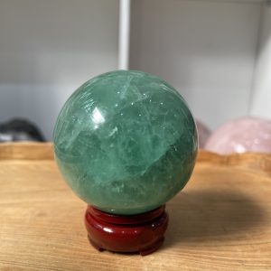 Bi cầu Fluorite Xanh - Green Fluorite Sphere (BX37), ĐK: 7 CM, KL: 0.575 KG