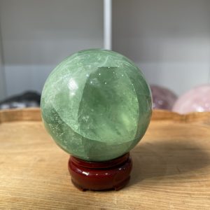 Bi cầu Fluorite Xanh - Green Fluorite Sphere (BX17), ĐK: 7 CM, KL: 0.59 KG
