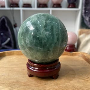 Bi cầu Fluorite Xanh - Green Fluorite Sphere (BX30), ĐK: 10.2 CM, KL: 1.778 KG